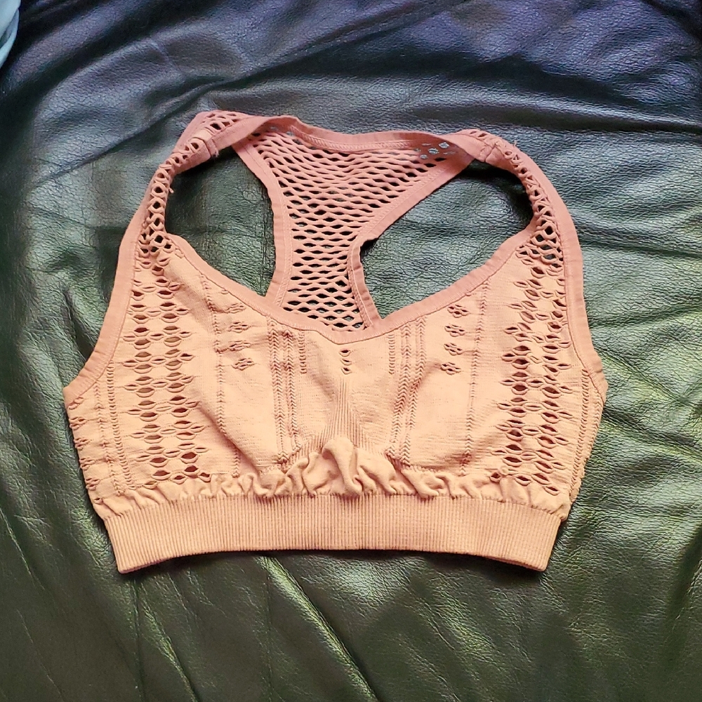 Nikibiki Tan Mesh Sports Bra